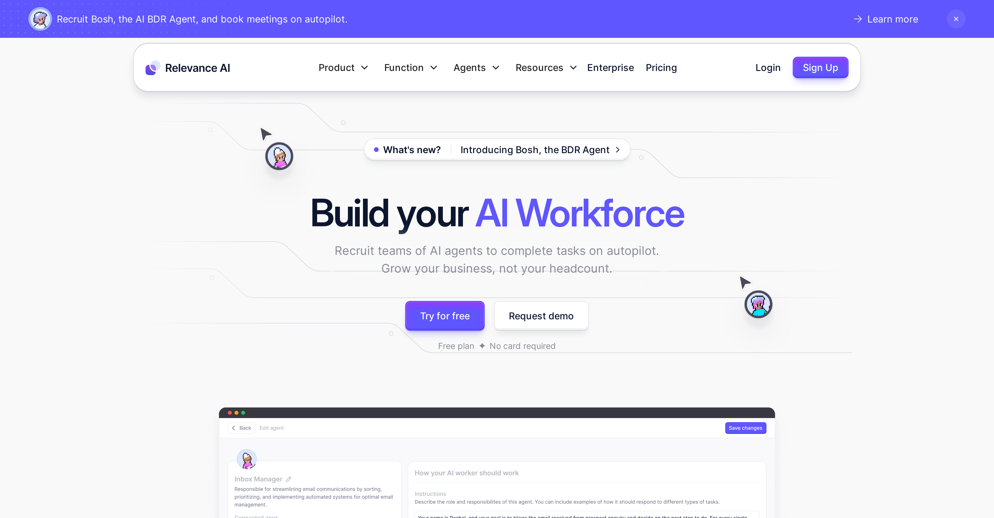 Relevance AI website