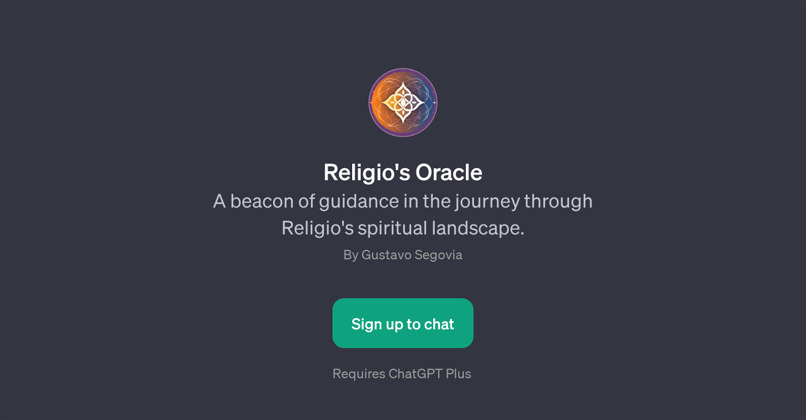 Religio's Oracle website