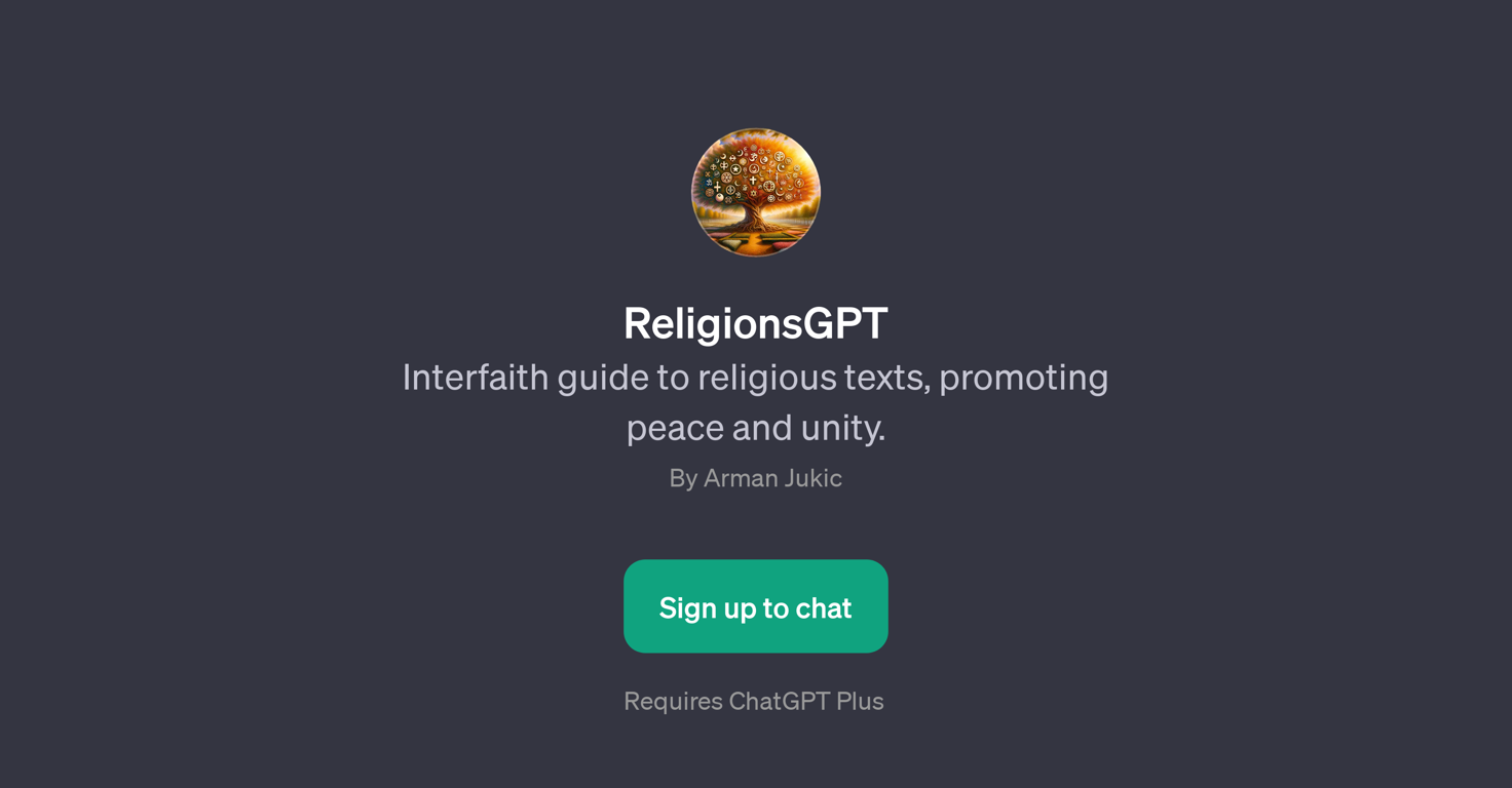 ReligionsGPT website