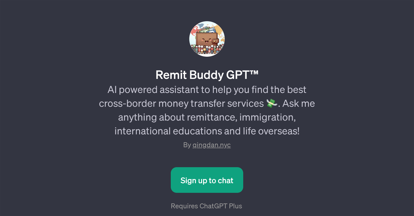 Remit Buddy GPT website