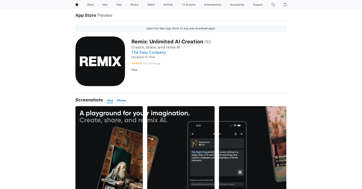 Remix website