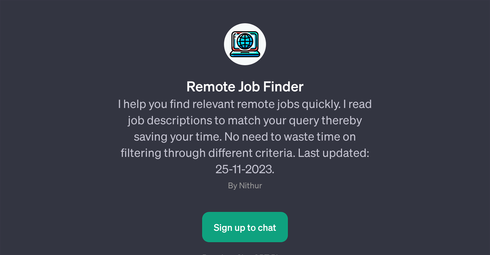 Remote Job Finder website