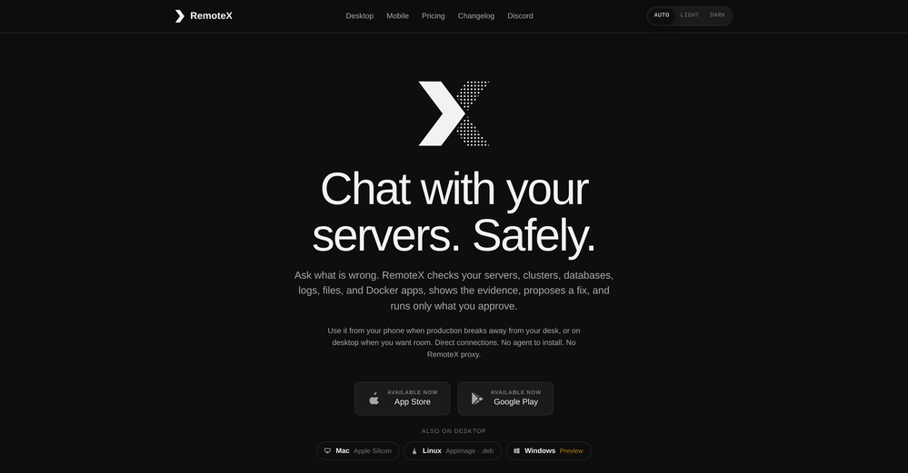 RemoteX website