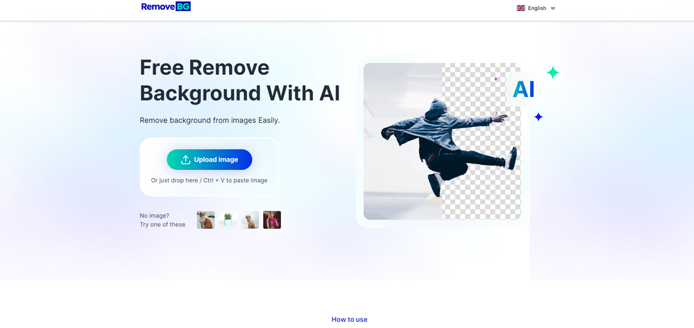 Remove-BG.AI website