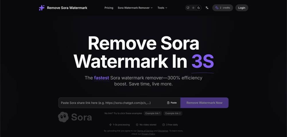 Remove Sora Watermark.ai website