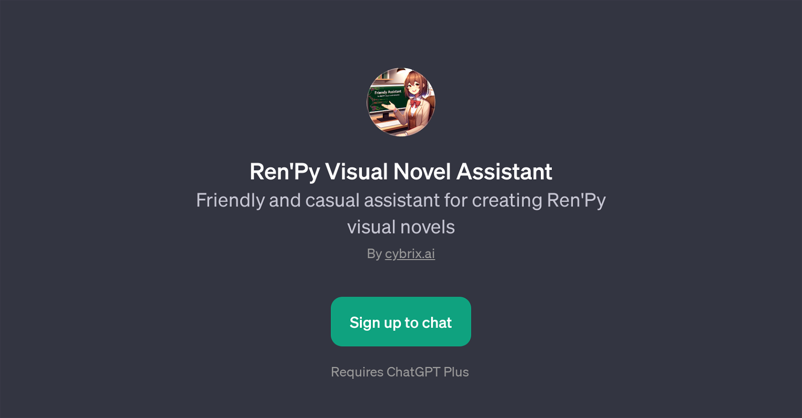 Ren'Py Visual Novel Assistant website
