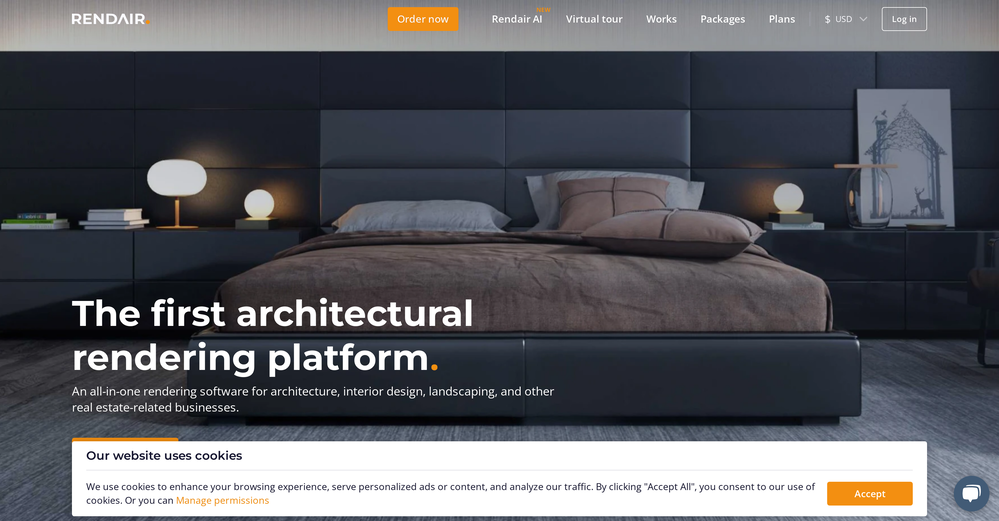 Rendair website