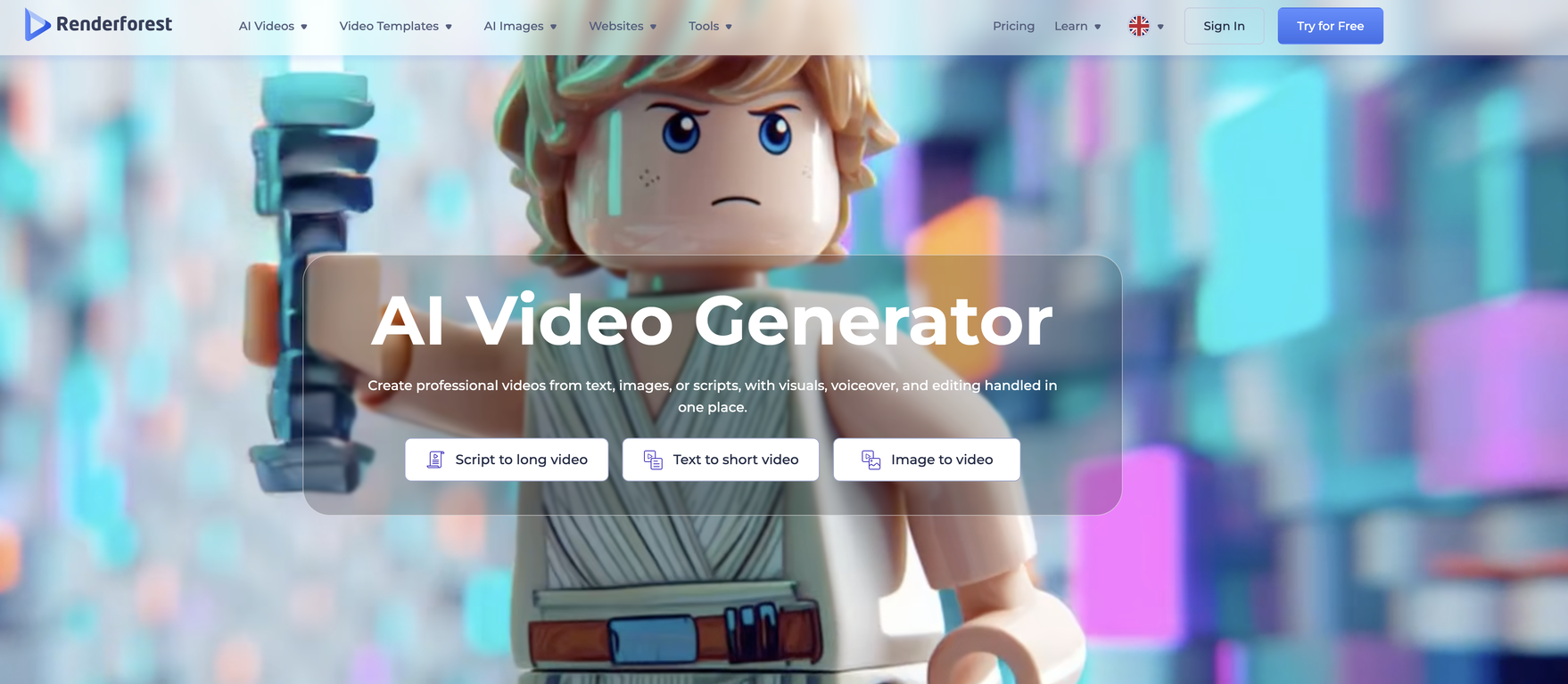 Renderforest website