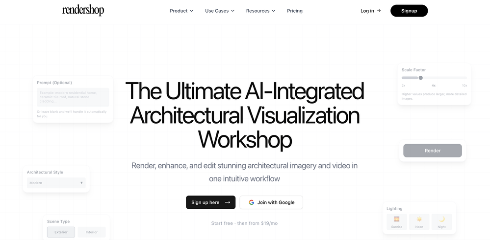 Rendershop website