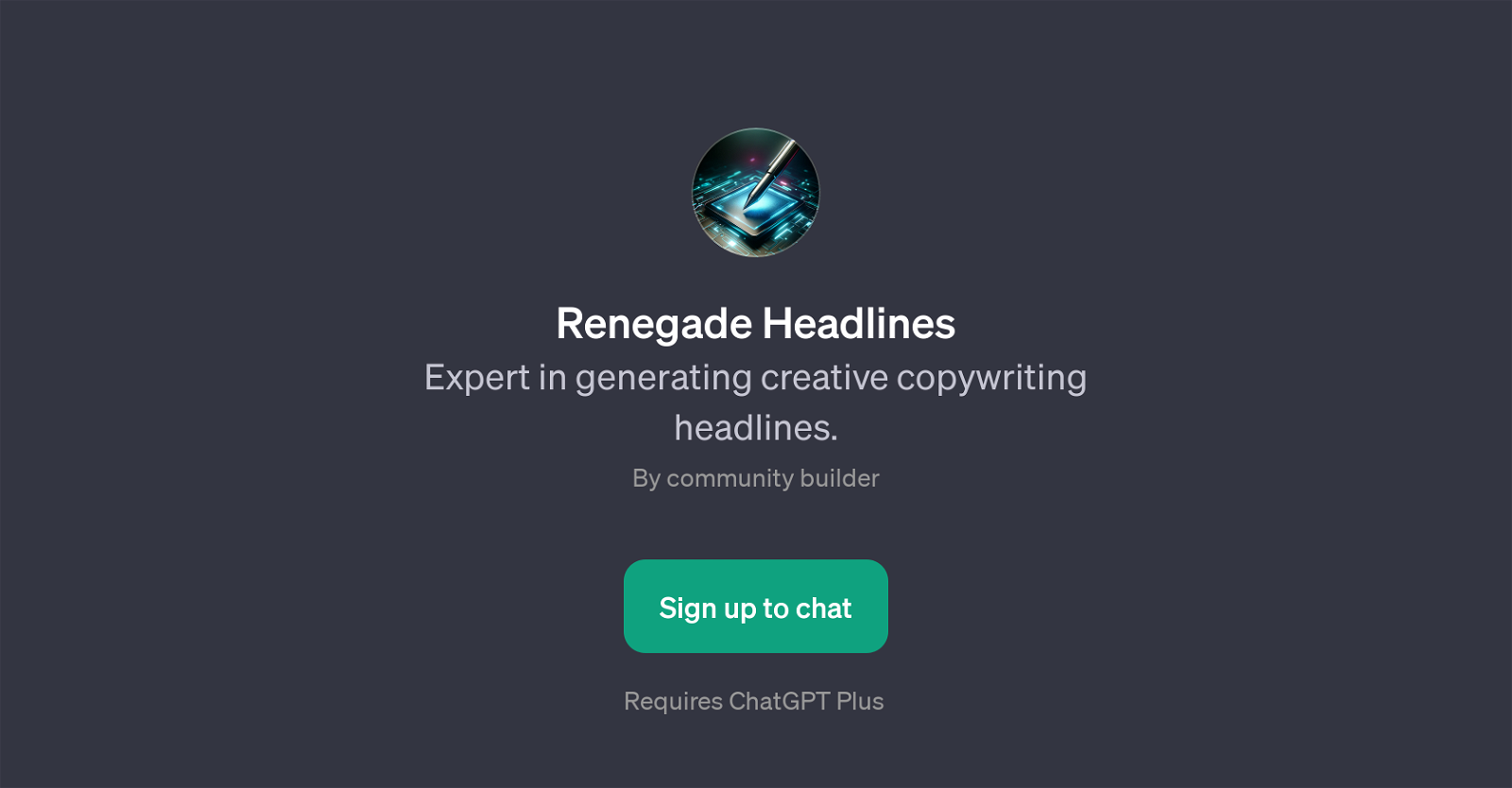 Renegade Headlines website