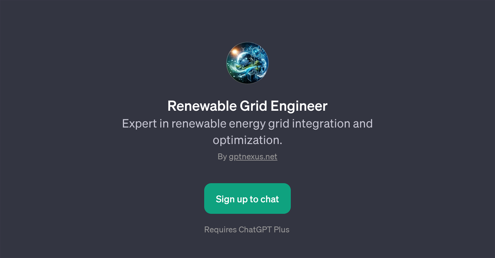 Renewable Grid Engineer website