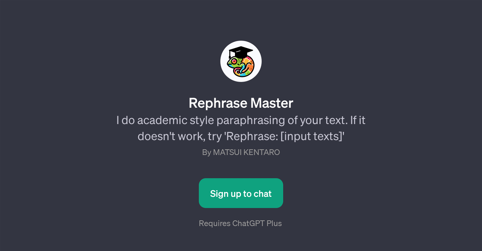 Rephrase Master website