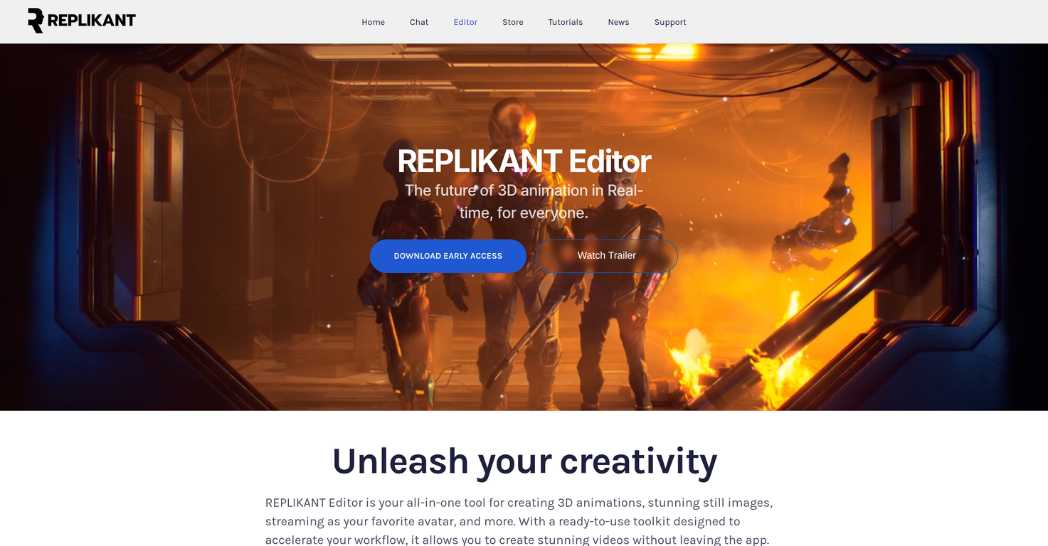 REPLIKANT Editor website