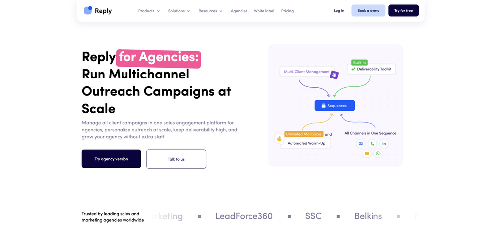 Reply for Agencies website