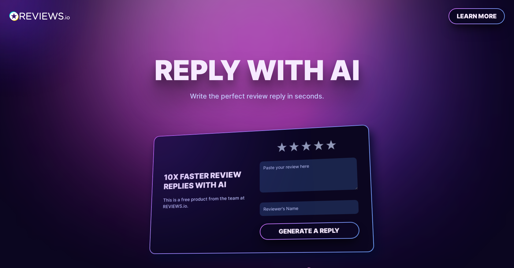 Reply With AI website