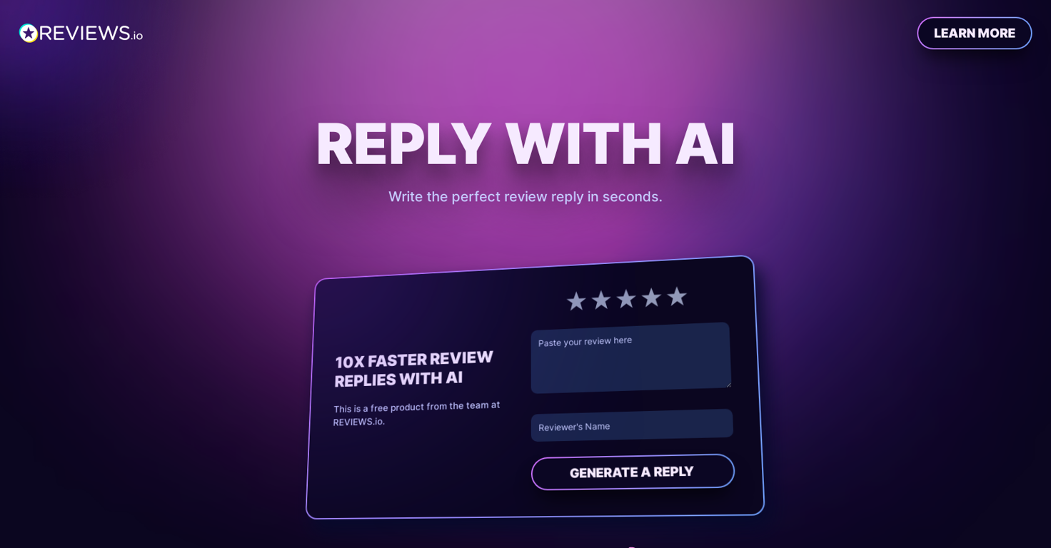 Reply With AI website