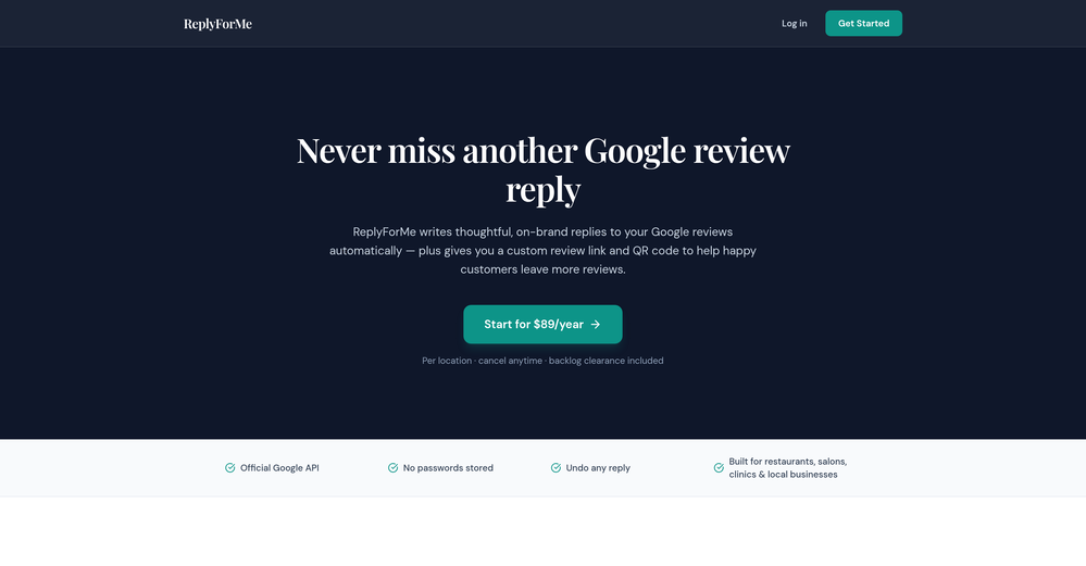 ReplyForMe website