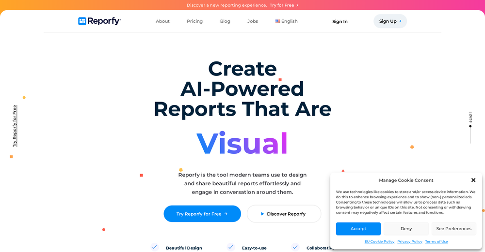 Reporfy website