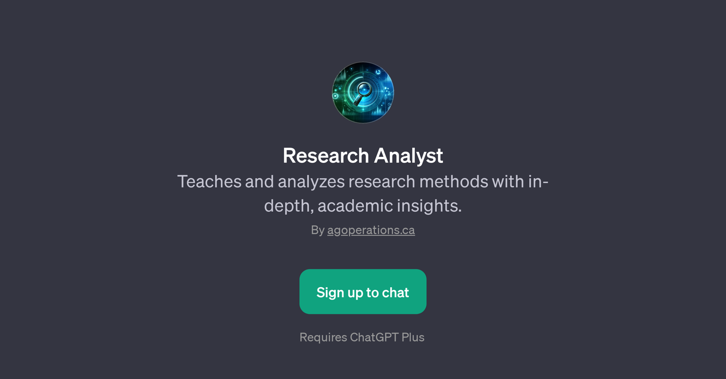 Research Analyst website