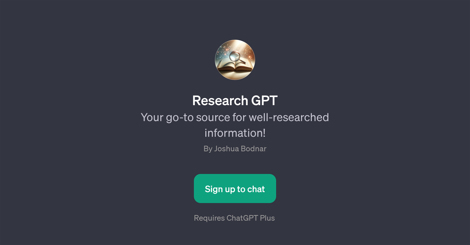 Research GPT website