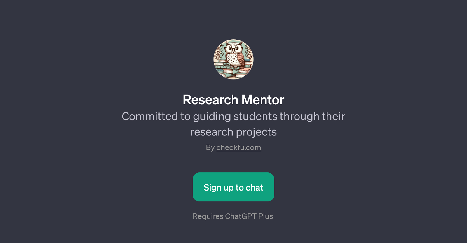 Research Mentor website