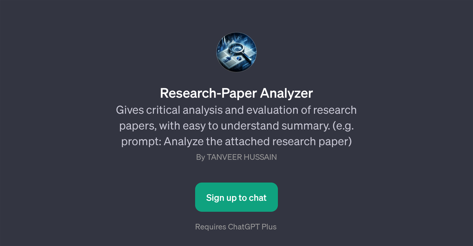 Research-Paper Analyzer website