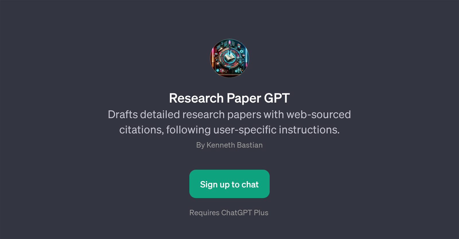 Research Paper GPT website