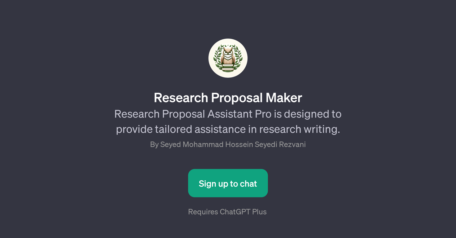 Research Proposal Maker website
