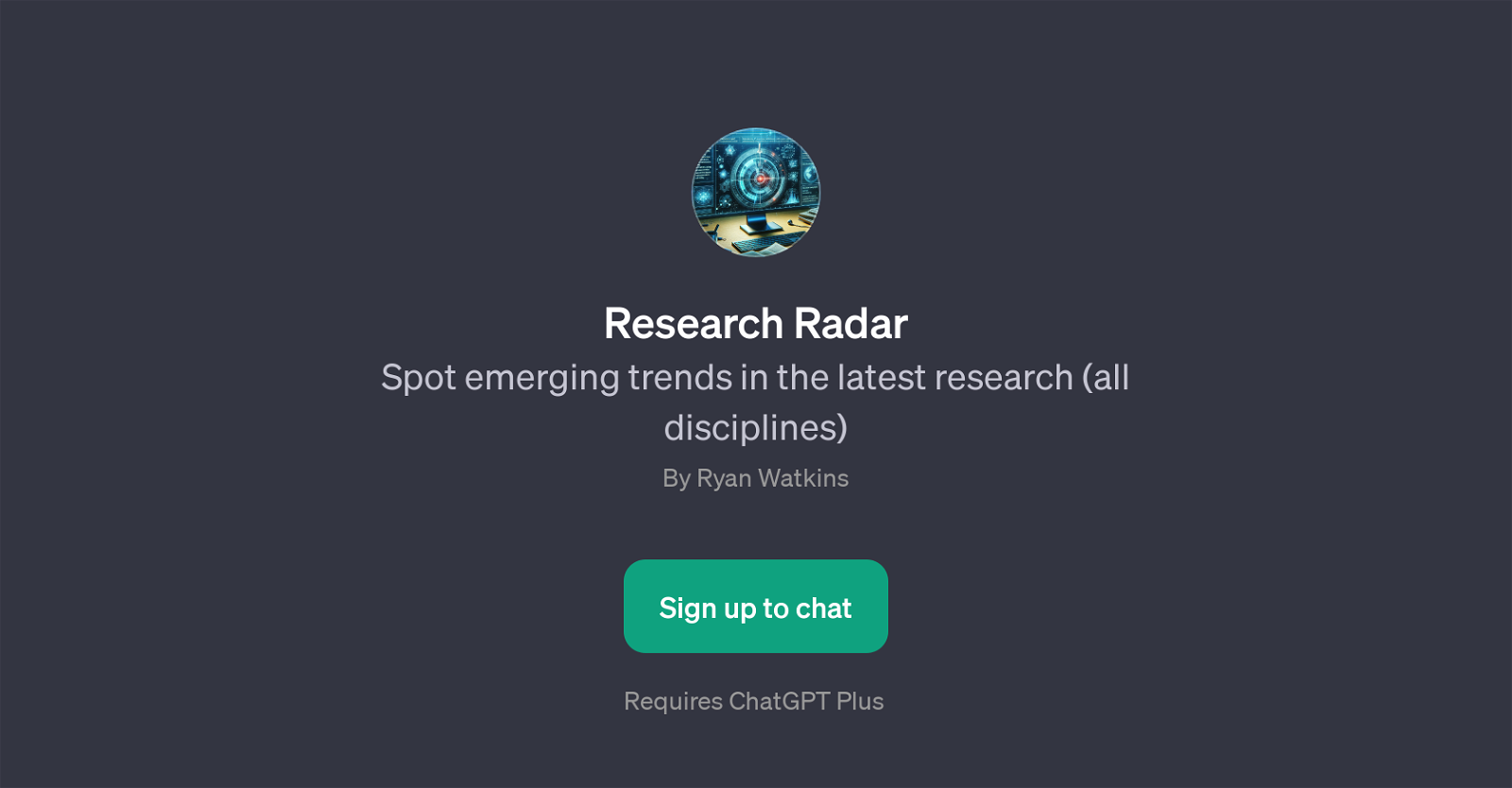 Research Radar website