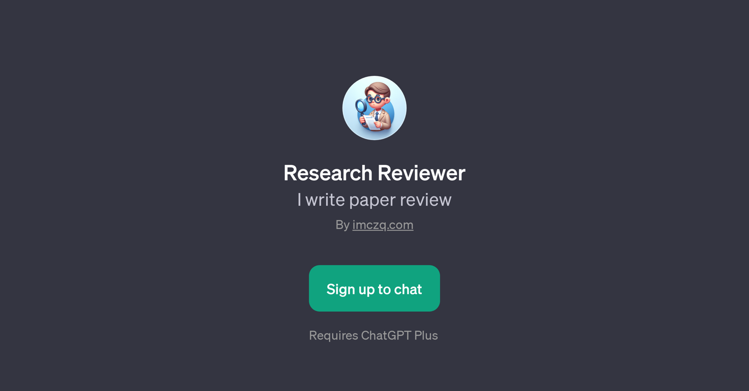 Research Reviewer website