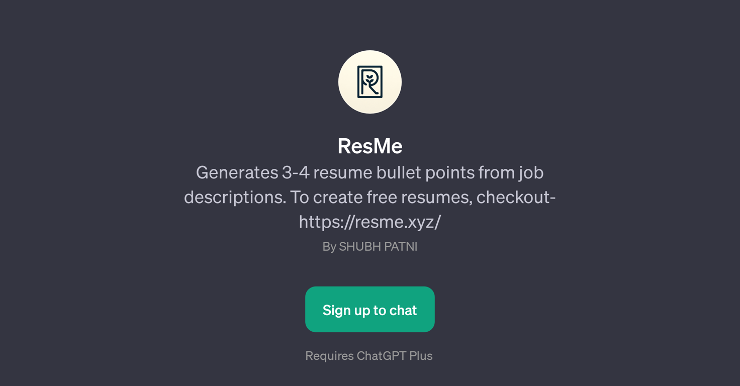 ResMe website