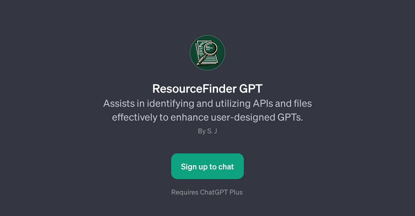 ResourceFinder GPT website
