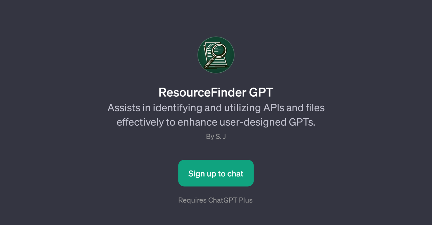 ResourceFinder GPT website