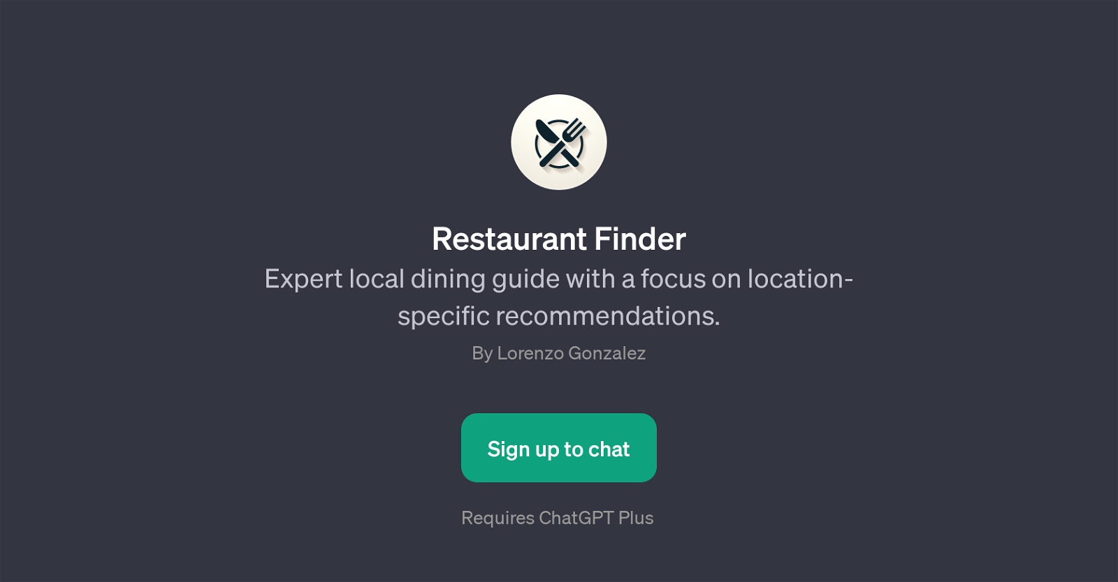 Restaurant Finder website