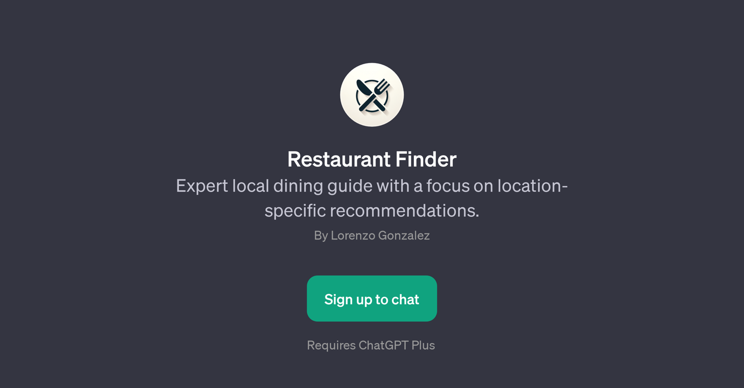 Restaurant Finder website
