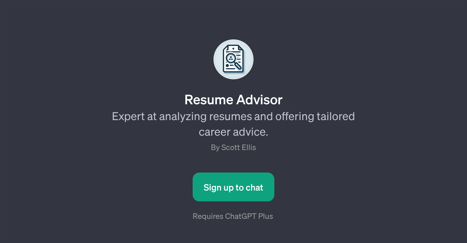 Resume Advisor website