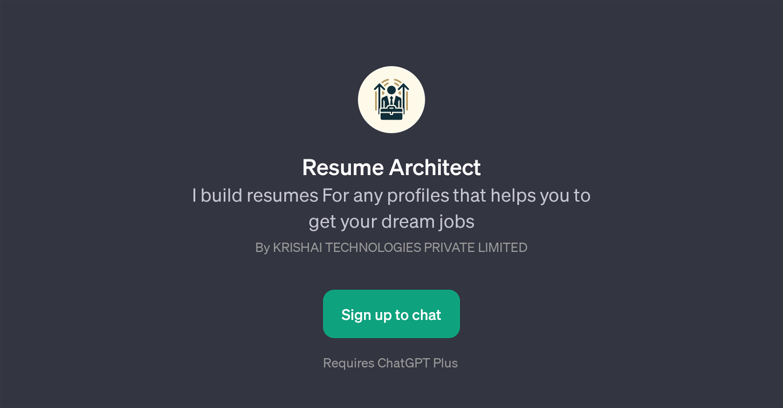 Resume Architect website