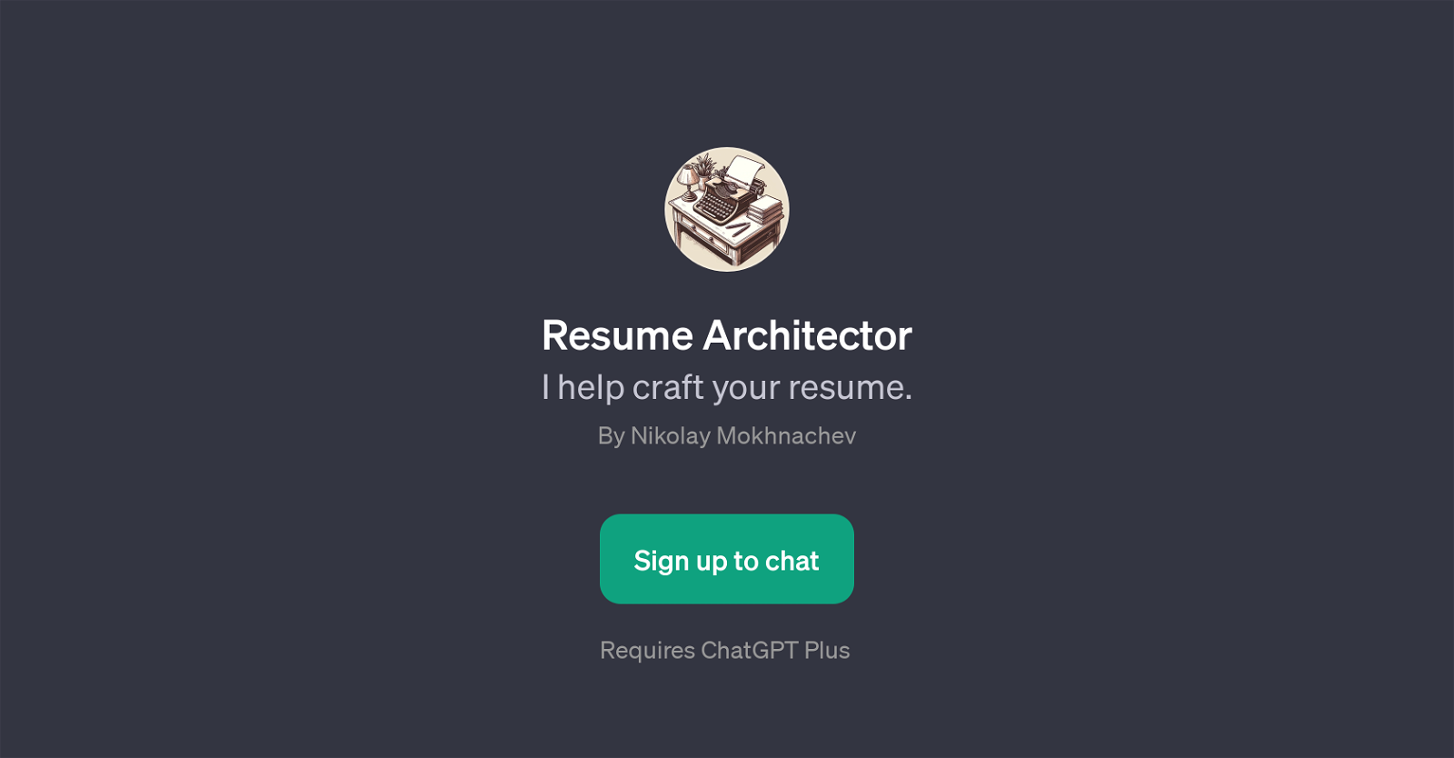 Resume Architector website