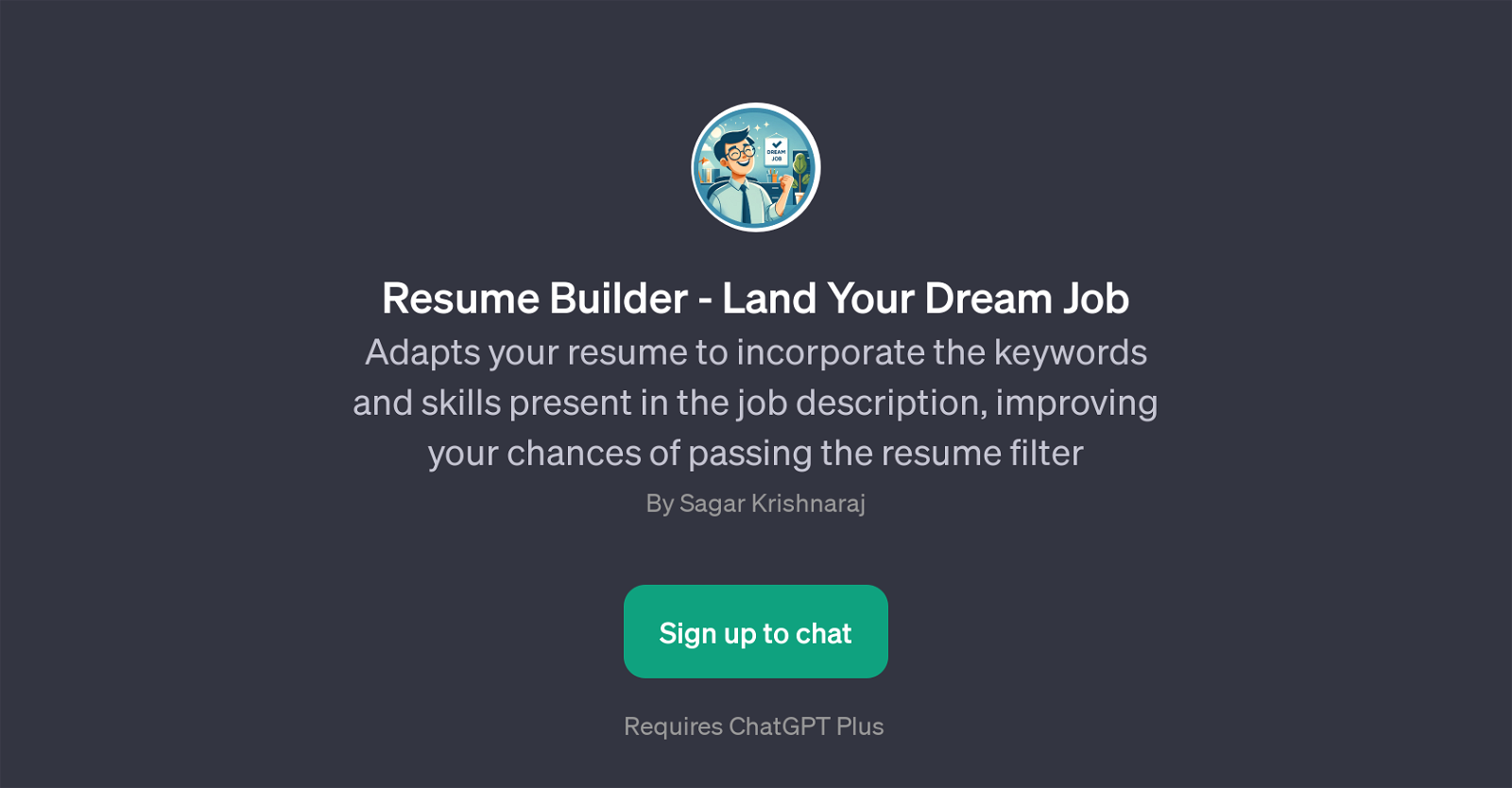 Resume Builder - Land Your Dream Job website