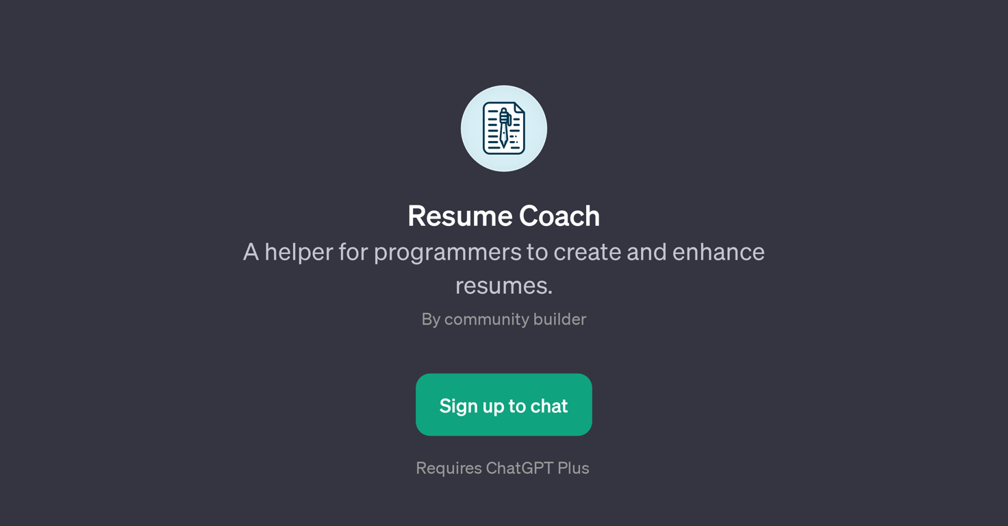 Resume Coach website
