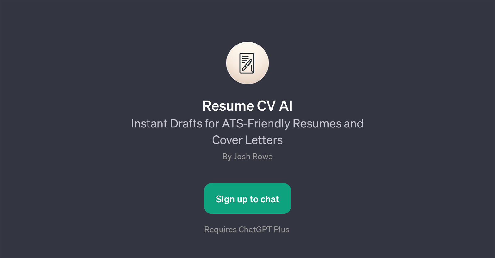 Resume CV AI website
