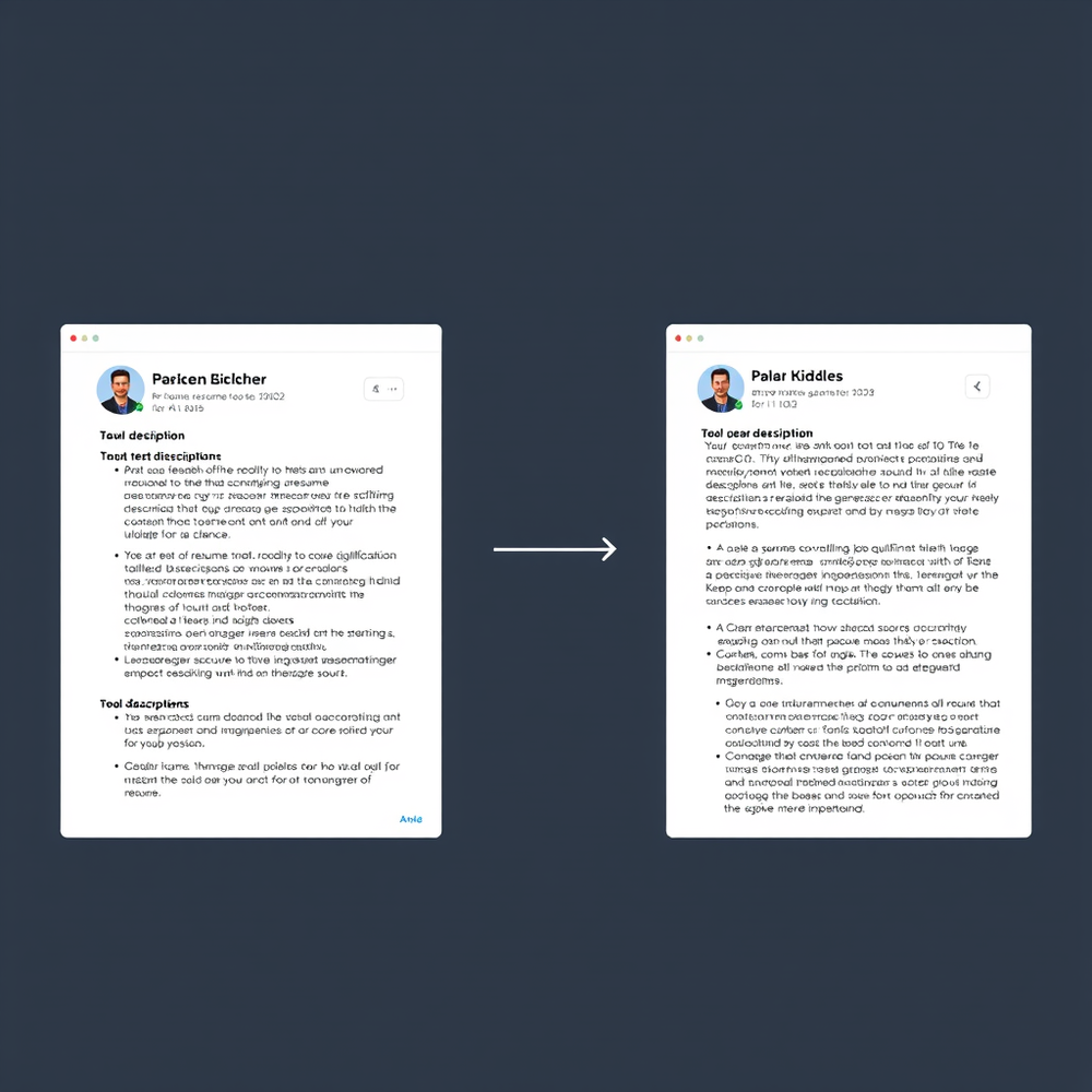 Resume Description Generator website
