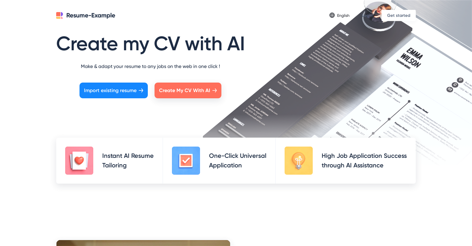 Resume-Example website
