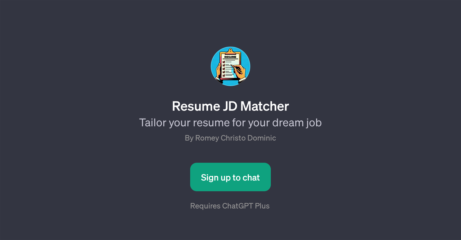 Resume JD Matcher website