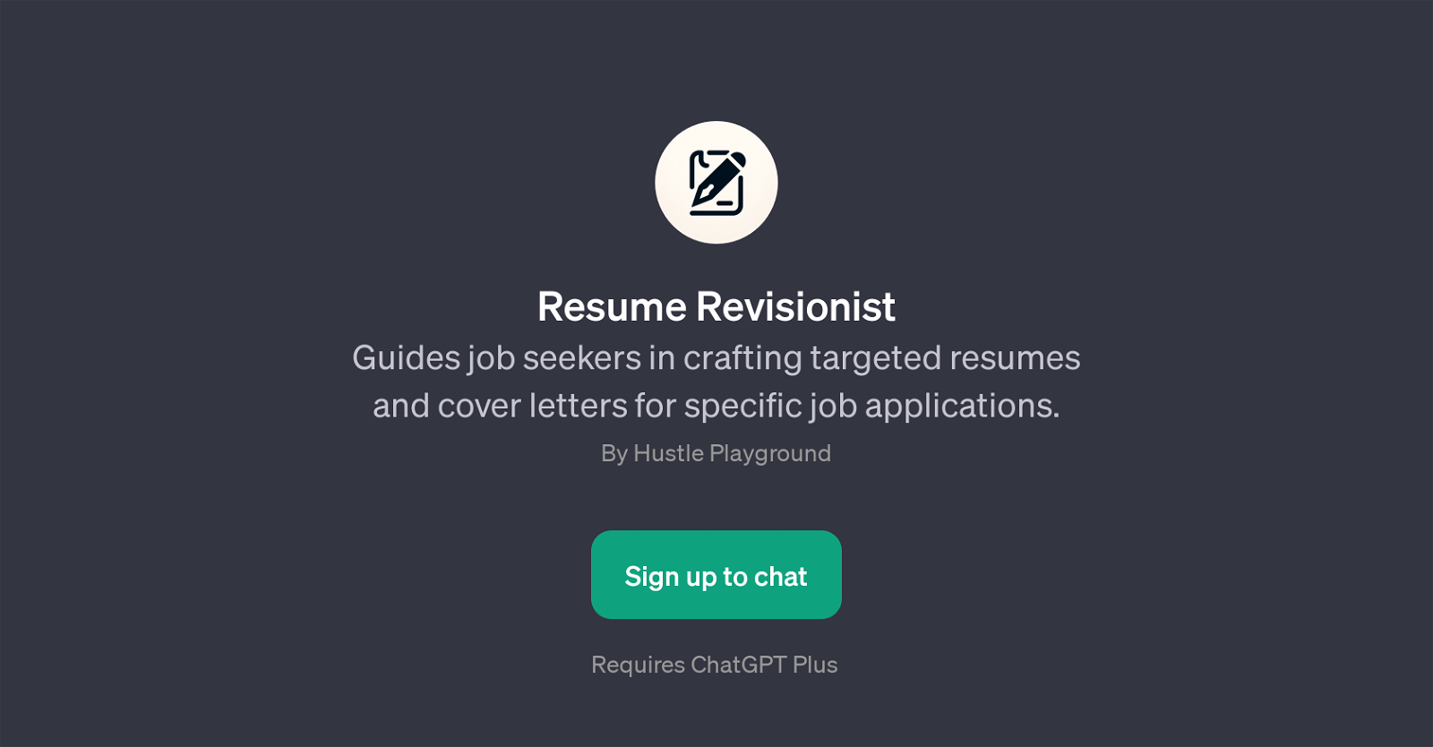 Resume Revisionist website