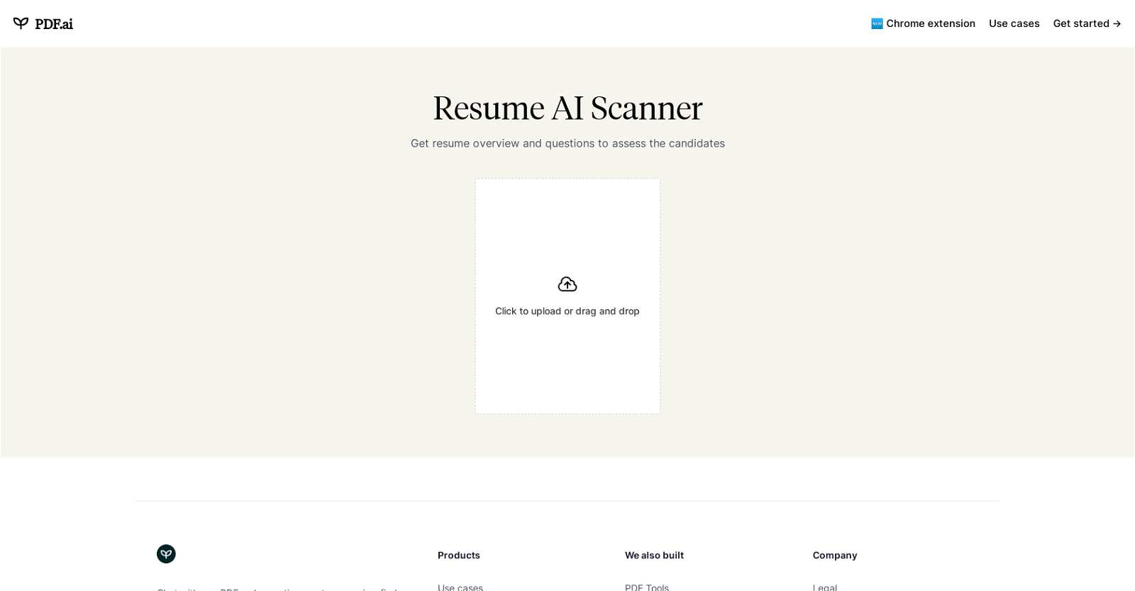 Resume Scanner website