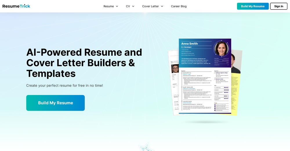Resume Trick website