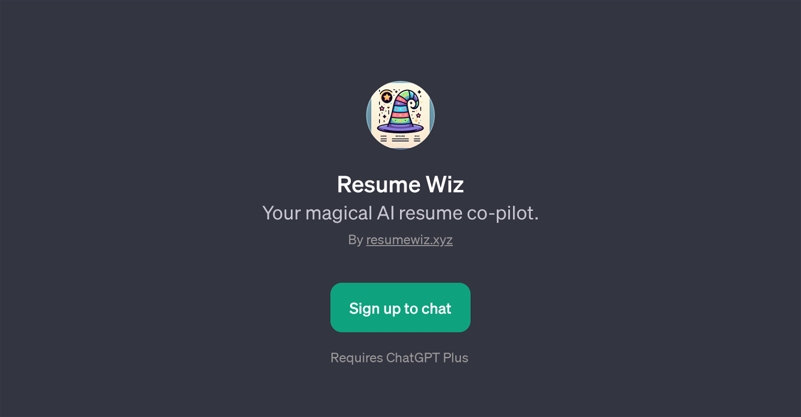 Resume Wiz website
