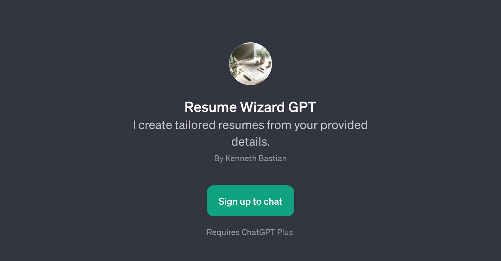 Resume Wizard GPT website