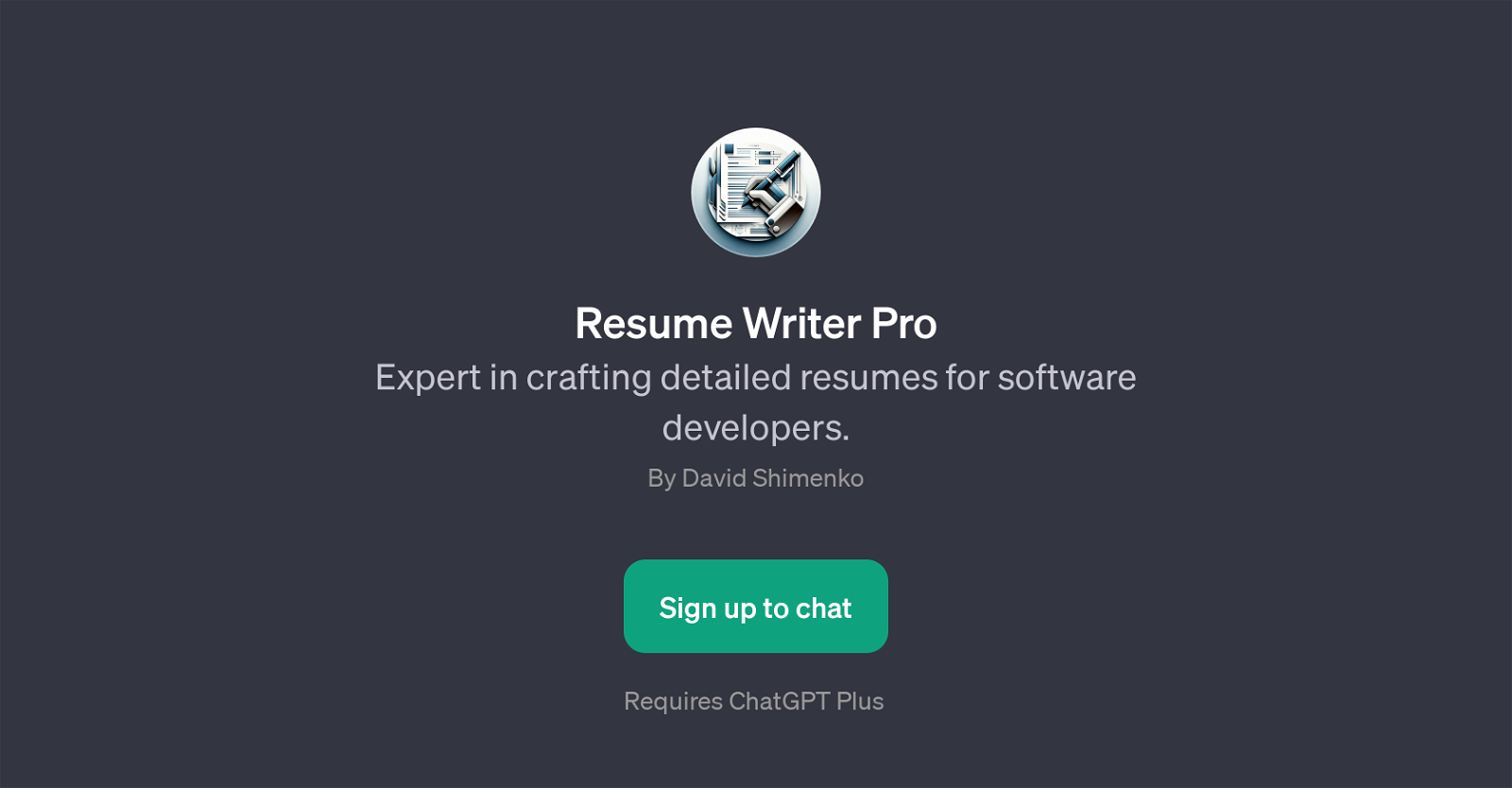 Resume Writer Pro website